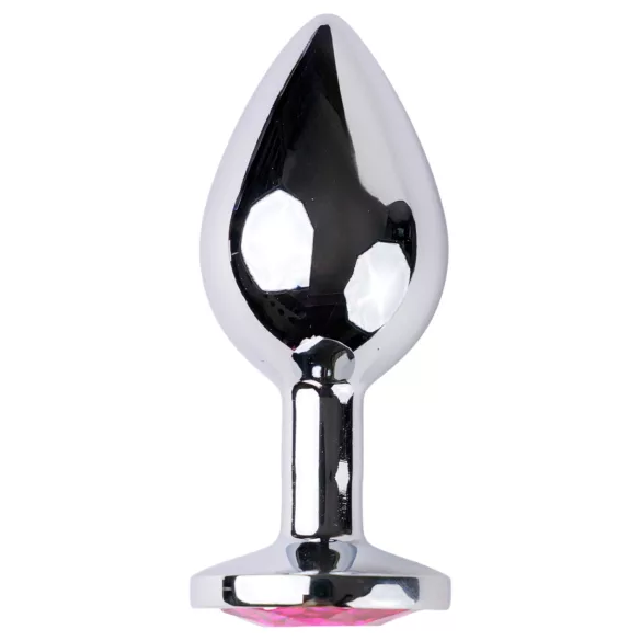 Desirel Pink Jewel S - Silver-Pink Anal Plug