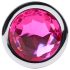 Desirel Pink Jewel M - Silver & Pink Anal Plug