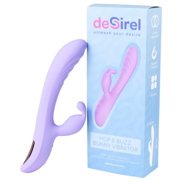 Desirel Hop & Buzz Bunny - Rabbit Ear Clitoral Vibrator (Purple)