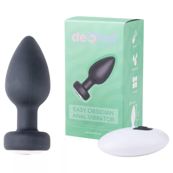 Desirel Easy Obsidian - Rechargeable Radio Anal Vibrator (Black)