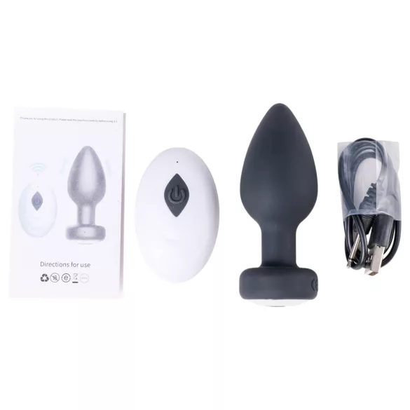 Desirel Easy Obsidian - Rechargeable Radio Anal Vibrator (Black)