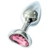 Sunfo - Metal Heart Rose Anal Plug (Silver)