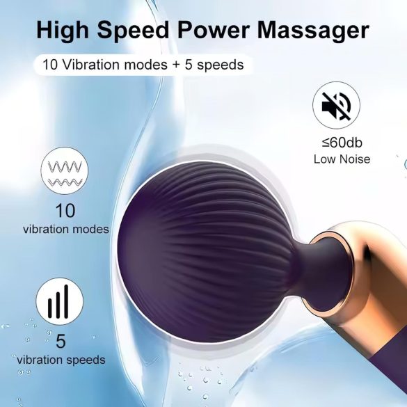 Curved Black Wireless Massager Vibrator