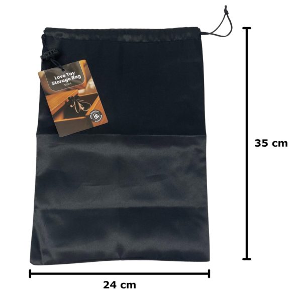 Discrete Black Toy Storage Bag