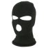 Knitted Black Balaclava Mask with 3 Openings