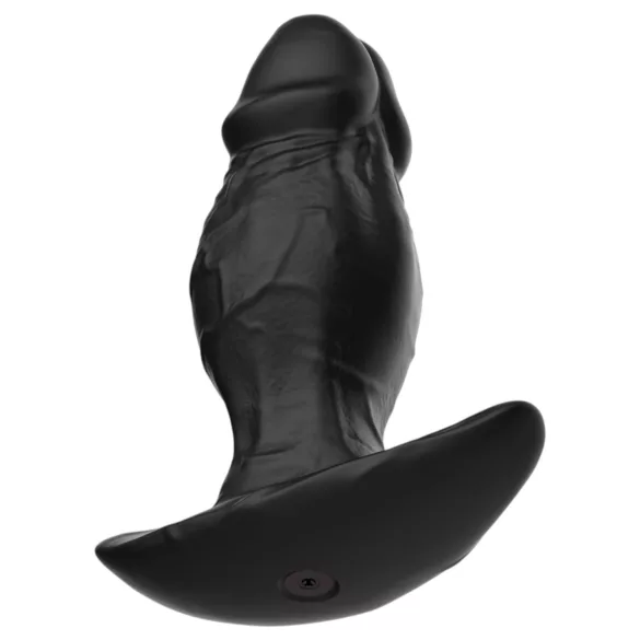Kangvo - magnetic inflatable silicone dildo (black)