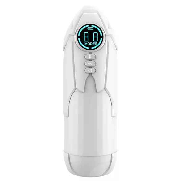 Mroow - automatic stroking vibrating masturbator (black)