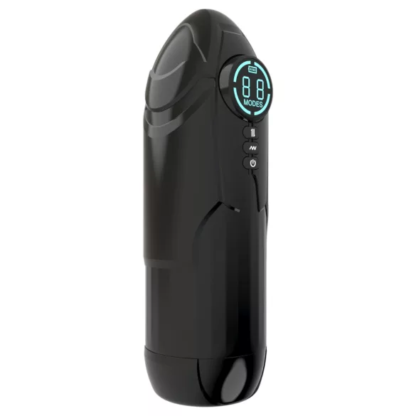 Mroow - automatic stroking vibrating masturbator (black)