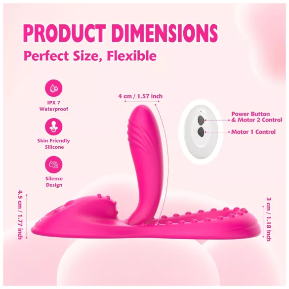 Mroow - flexible pillow vibrator (pink)