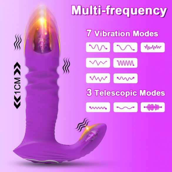 AlvUp - Smart Thrusting Anal Vibrator (Purple)