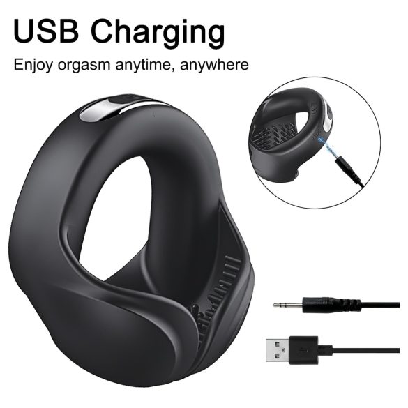 AlvUp - Vibrating Intimacy Ring (Black)