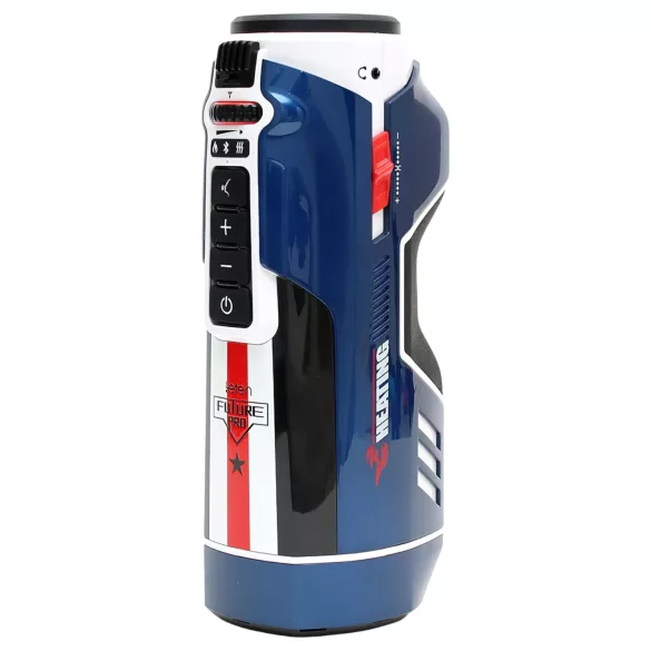 Leten SM Future Pro - mains‑powered thrusting, squeezing, warming masturbator (blue)