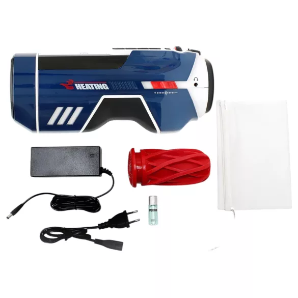 Leten SM Future Pro - mains‑powered thrusting, squeezing, warming masturbator (blue)