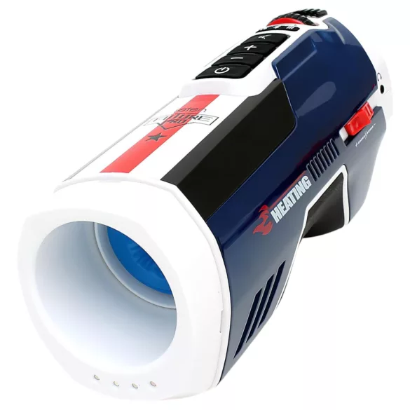 Leten SM Future Pro - mains‑powered thrusting, squeezing, warming masturbator (blue)