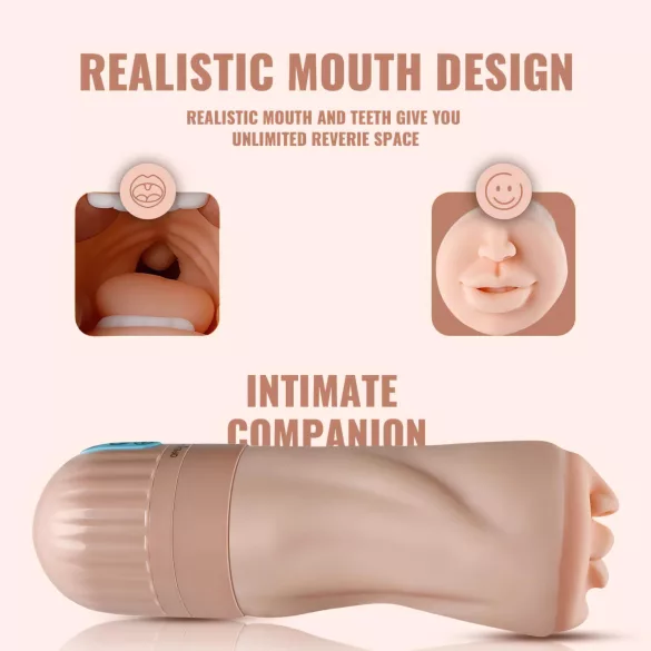 Lonely - Rechargeable Suction & Vibrating Oral Simulator (Natural)