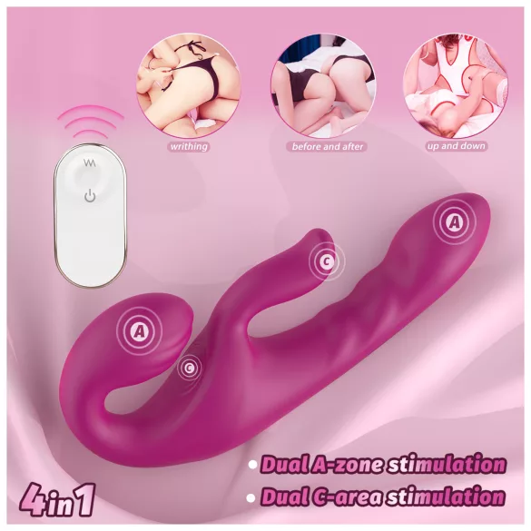 SEX HD Co-op Bliss - Strap-on Clitoral Arm Vibrator (Purple)
