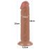 Lovetoy Sliding-Skin - Suction Cup Dual-Layer Dildo - 20cm (Natural)