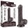 Lovetoy Sliding-Skin - Dual-Layer Dildo with Balls - 18.3cm (Brown)