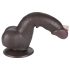 Lovetoy Sliding-Skin - Dual-Layer Testicle Dildo - 19.5cm (Brown)