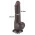 Lovetoy Sliding-Skin - Dual-Layer Testicle Dildo - 19.5cm (Brown)