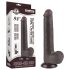Lovetoy Sliding-Skin - Suction Cup Double-Layer Dildo - 20.8cm (Brown)