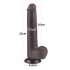 Lovetoy Sliding-Skin - Suction Cup Double-Layer Dildo - 20.8cm (Brown)