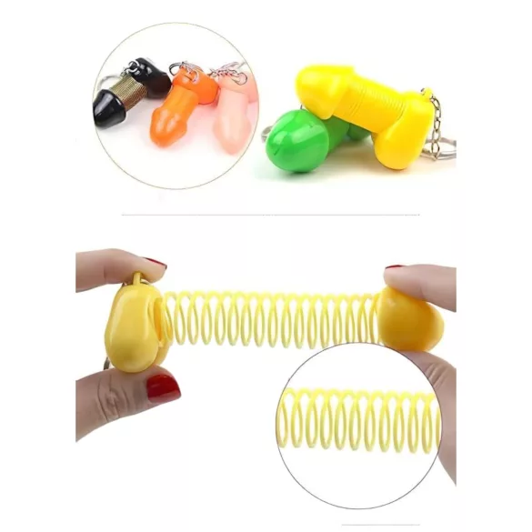 Roomfun - funny penis keyring (orange)