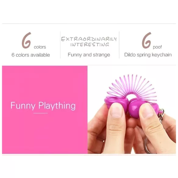 Roomfun - funny penis keyring (orange)
