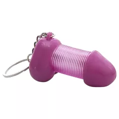 Roomfun - funny penis keyring (purple)