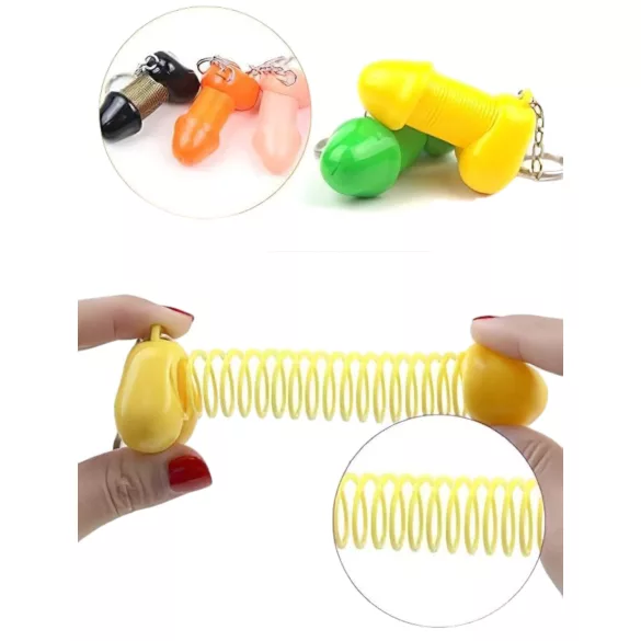 Roomfun - Funny Penis Keyring, Erotic Gift (Purple)