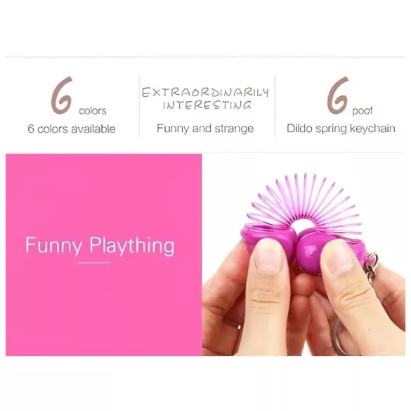 Roomfun - Funny Penis Keyring, Erotic Gift (Purple)