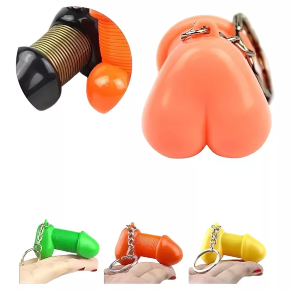 Roomfun - Funny Penis Keyring, Erotic Gift (Purple)