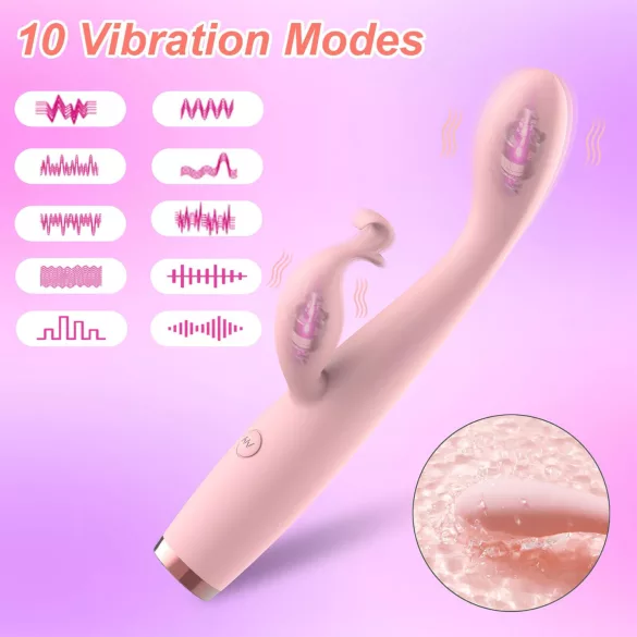 AlvUp - G-Spot Vibrator with Clitoral Arm (Pink)