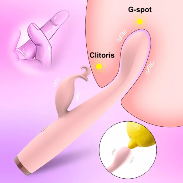 AlvUp - G-Spot Vibrator with Clitoral Arm (Pink)