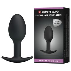 Pretty Love - Black Anal Dildo