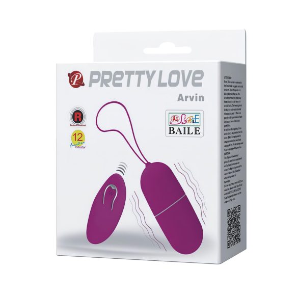 Pretty Love Arvin - Wireless Vibrating Egg (Pink)