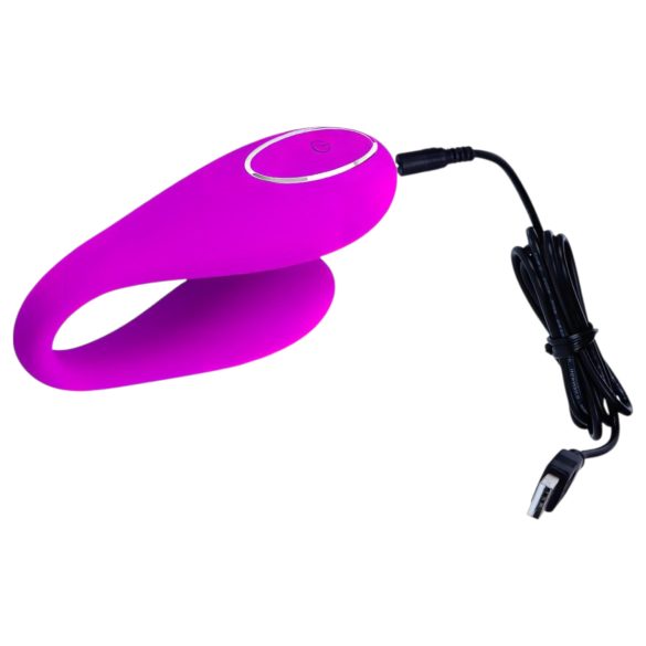 Pretty Love Algernon – Rechargeable Remote-Control Couples Vibrator (Purple)