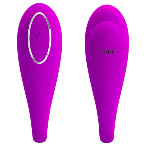 Pretty Love Algernon – Rechargeable Remote-Control Couples Vibrator (Purple)