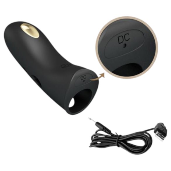 Pretty Love Marico - Electro Stimulation Finger Vibrator (Black)
