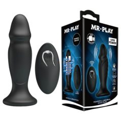   MR. PLAY - Rechargeable Radio-Controlled Anal Vibrator (Black)