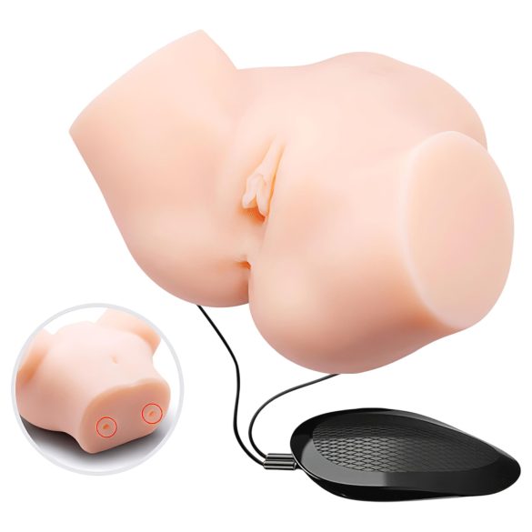 Crazy Bull - Lifelike Vibrating Masturbator (Natural)