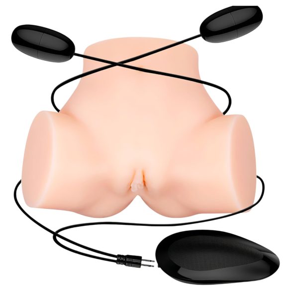 Crazy Bull - Lifelike Vibrating Masturbator (Natural)