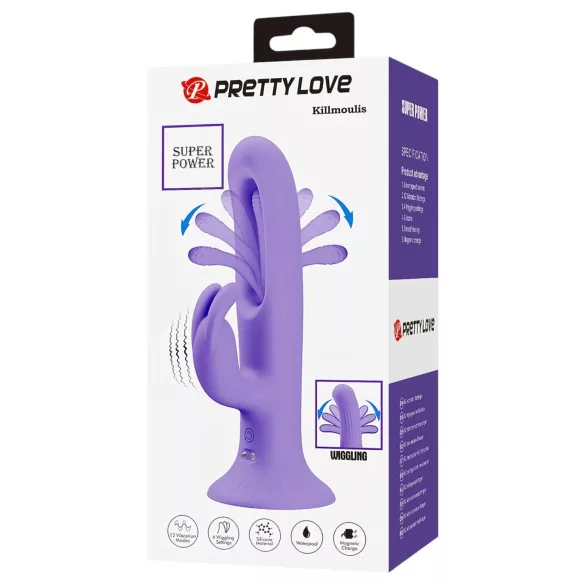 Pretty Love Killmoulis - G-spot and licking vibrator (purple)