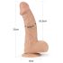 Lovetoy Real Extreme - 9" Suction Cup Dildo (Natural)