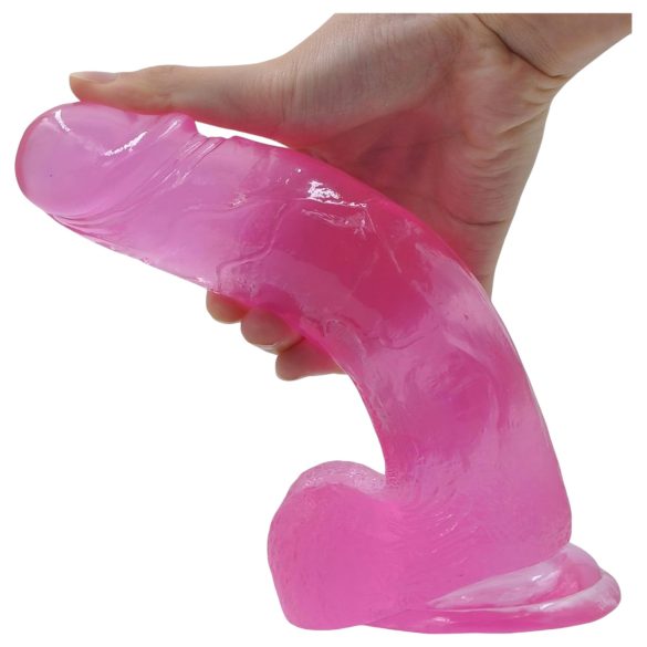Lovetoy Jelly Studs - Suction Cup Dildo - 20cm (Pink)