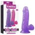 Lovetoy Jelly Studs - 6" Suction Cup Dildo - Purple