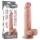 Lovetoy Sliding-Skin - Double Layered Suction Cup Dildo - 21cm (Natural)