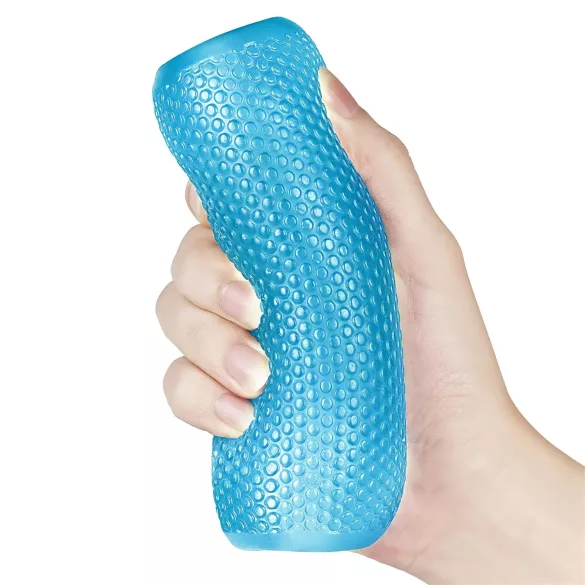 Lovetoy Training Master - Double-Sided Ribbed Masturbator (Blue)