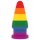 Lovetoy Prider - anal expander plug - 15 cm (rainbow)