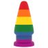 Lovetoy Prider - anal expander plug - 15 cm (rainbow)